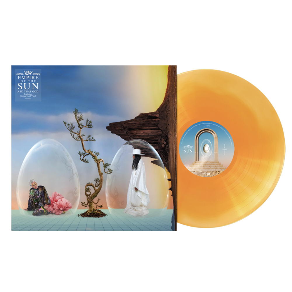 Ask That God Exclusive Orange Swirl LP with Signed 12" Art Card